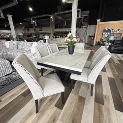 7 PC DINING TABLE SET