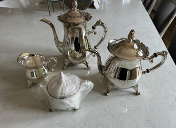 Beautiful Silver Co. International 4 Piece Tea Set - Silverplated