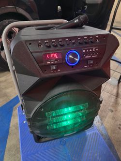 iBastek Portable Bluetooth Party Speaker with Mic