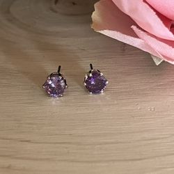 Swarovski Crystal Providence Lavender Studs Earrings