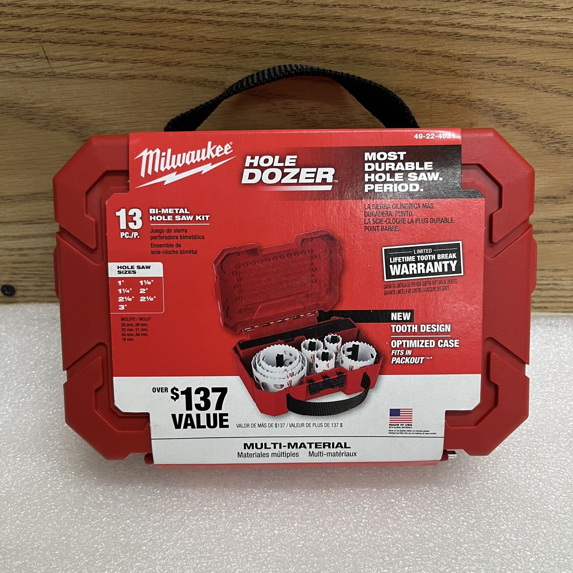 Milwaukee 13 piece Hole Dozer bi Metal Hole Saw Set 49-22-4031