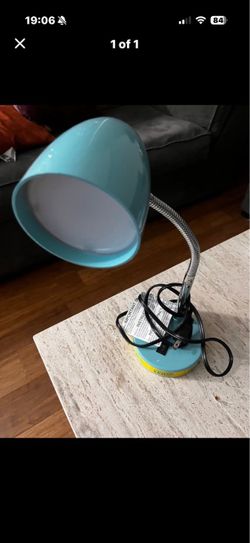 Teal desk lamp