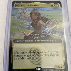 Magic The gathering Avatar Air bender Katara Fearless Promo Foil SDCC Exclusive Card MTG