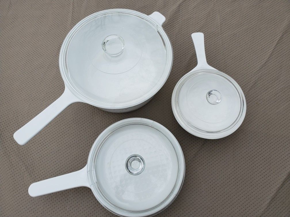 Corning Ware/ English Meadow Pattern/ 3- Vintage Pieces