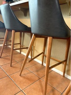 Set of 4 Mid-Century Modern Bar Stools