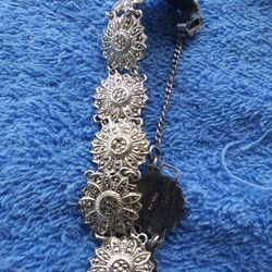 Sterling silver Bracelet.heavy.very Old 925 .hand Made