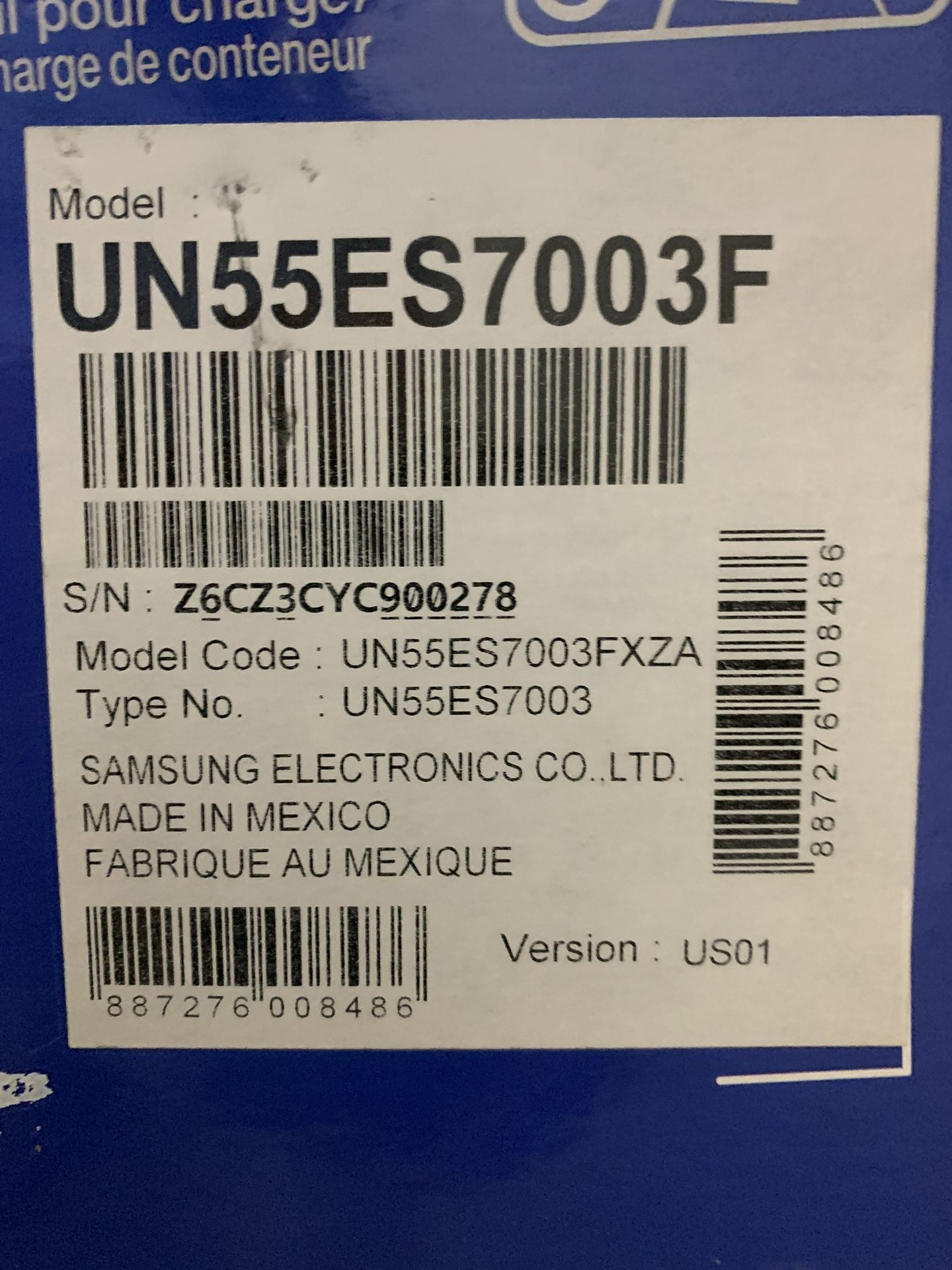 Samsung 55 Inch Full HD 3D TV