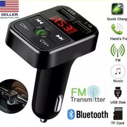 Wireless Bluetooth Car Kit Handsfree Talk MP3 player fm transmitter dual car charger