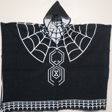 Black Widow Hooded Poncho