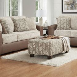 New Shearling Mocha Sofa And Loveseat! 