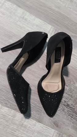 15 Black Bling Heels size 6