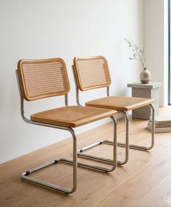 Vintage Cesca Chairs Rattan, Cane