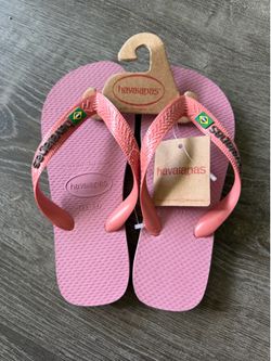 Havaianas Pink Flip Flops for girls