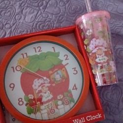 Strawberry Shortcake Cup And Clock