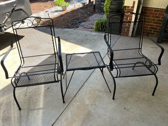 Wrought Iron chairs and Table