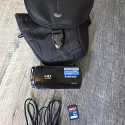 Samsung HMX-F80 HD Digital Camcorder w/ Charger & SD Card 