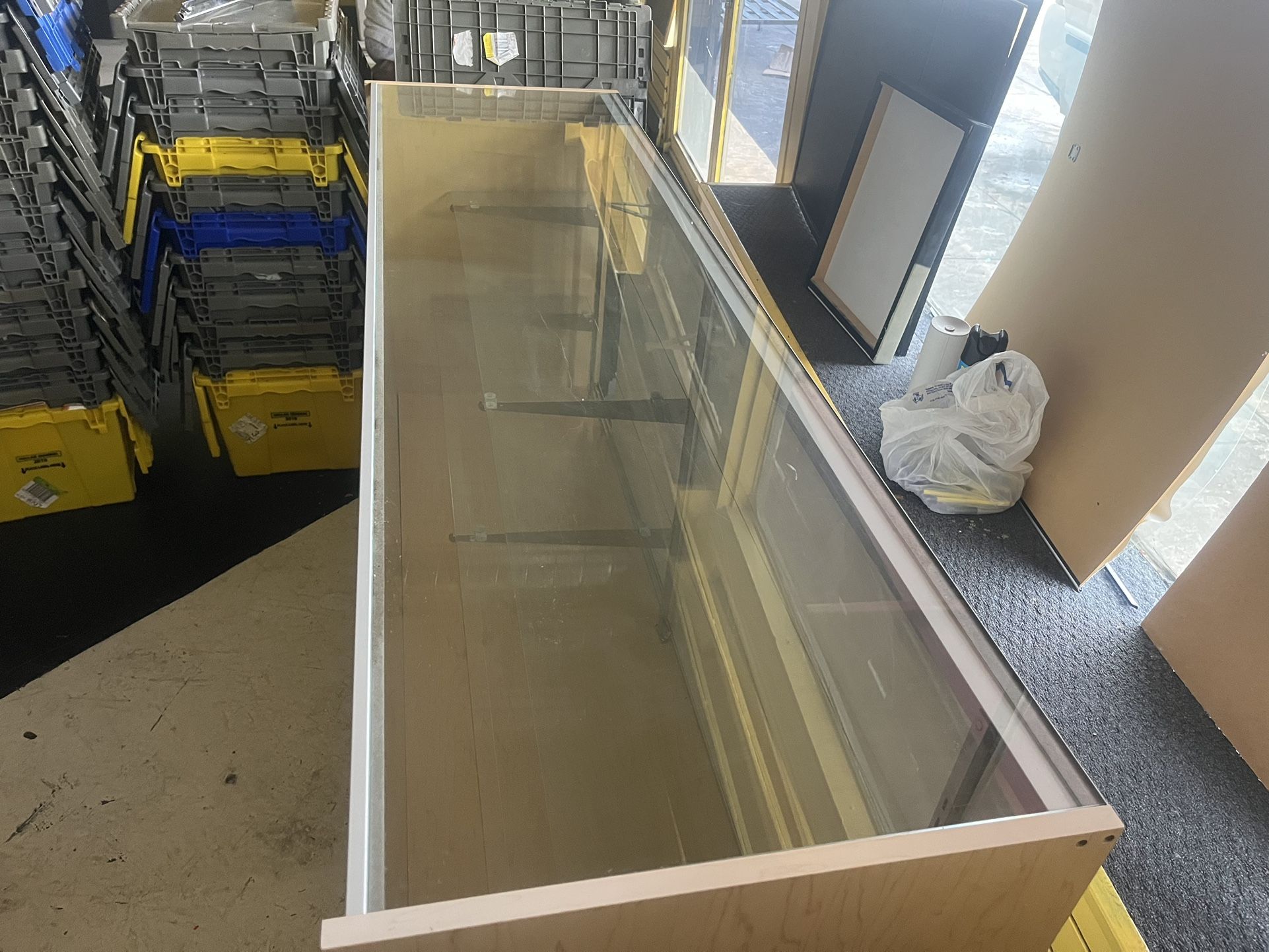 Glass case enclosure