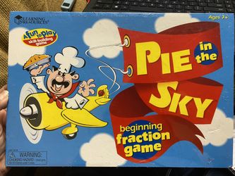 New. Learning Resources Pie in the Sky beginning fractions math game