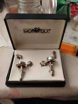 vintage 1998 MONOPOLY CUFF LINKS