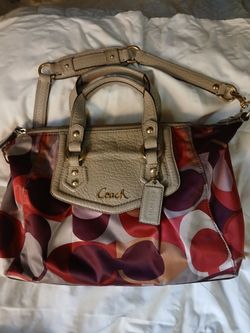Vintage coach Ashley scarf purse satchel