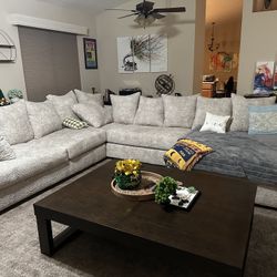 Ivory Sectional couch 