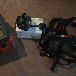 Fall protection MSA SRL, FT Iron harness, Milwaukee pack out.