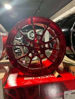 NICHE KANAN 20X9 /20X10.5 5X112 BRUSHED CANDY RED -CKECK PRICE