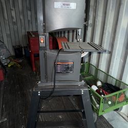 Central machinery bandsaw with stand and roller wheels