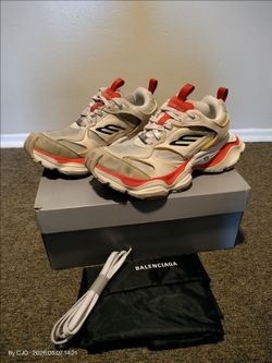 Balenciaga Cargo Sneakers Sz 46 (13) Red/Wht