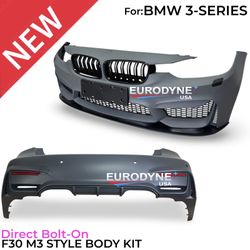 BMW ✅ 2012-2018 ✅ f30 M3 STYLE FRONT REAR BUMPER BODY KIT FITS 320i 328i 330i 335i 340i 