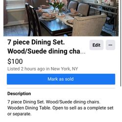 7 Piece Dining Set 