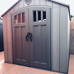BRAND NEW IN BOXES📦📦 LIFETIME Outdoor STORAGE SHED. 8 Foot X 7.5 Foot Large Shed ‼️NEVER OPENED; BRAND NEW LARGE BOXES‼️