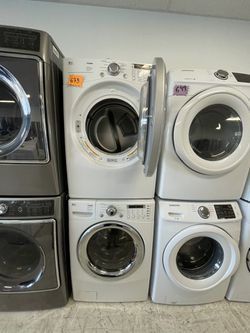 LG Front Load Washer And Electric Dryer Set Used Good Condition With 90days Warranty  Thumbnail