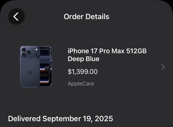 iphone 17 Pro Max 512gb (open to all carriers)