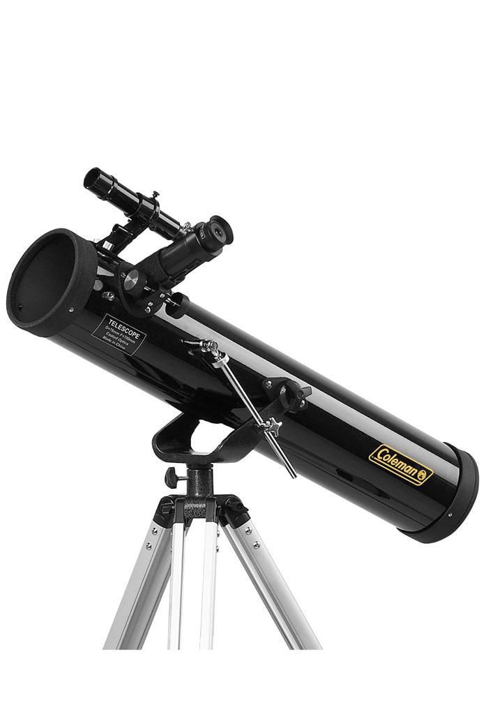 Coleman C767K AstroWatch 700x76 Reflector Telescope Kit with Tripod, Software and Hard Plastic Carrying Case (Black)
