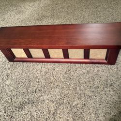 Wooden Picture Frame Cherry Mantle Shelf