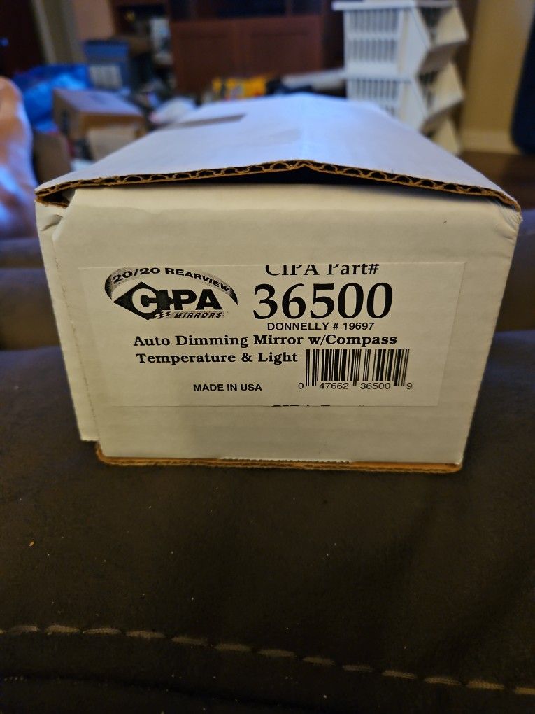 Auto Dimming Mirror w/Compass