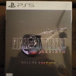 Final Fantasy VII (7) Rebirth Deluxe Edition Brand New Factory Sealed