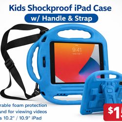 iPad case with strap for holding