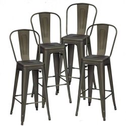 Metal Bar Stools 30 Inch - X4