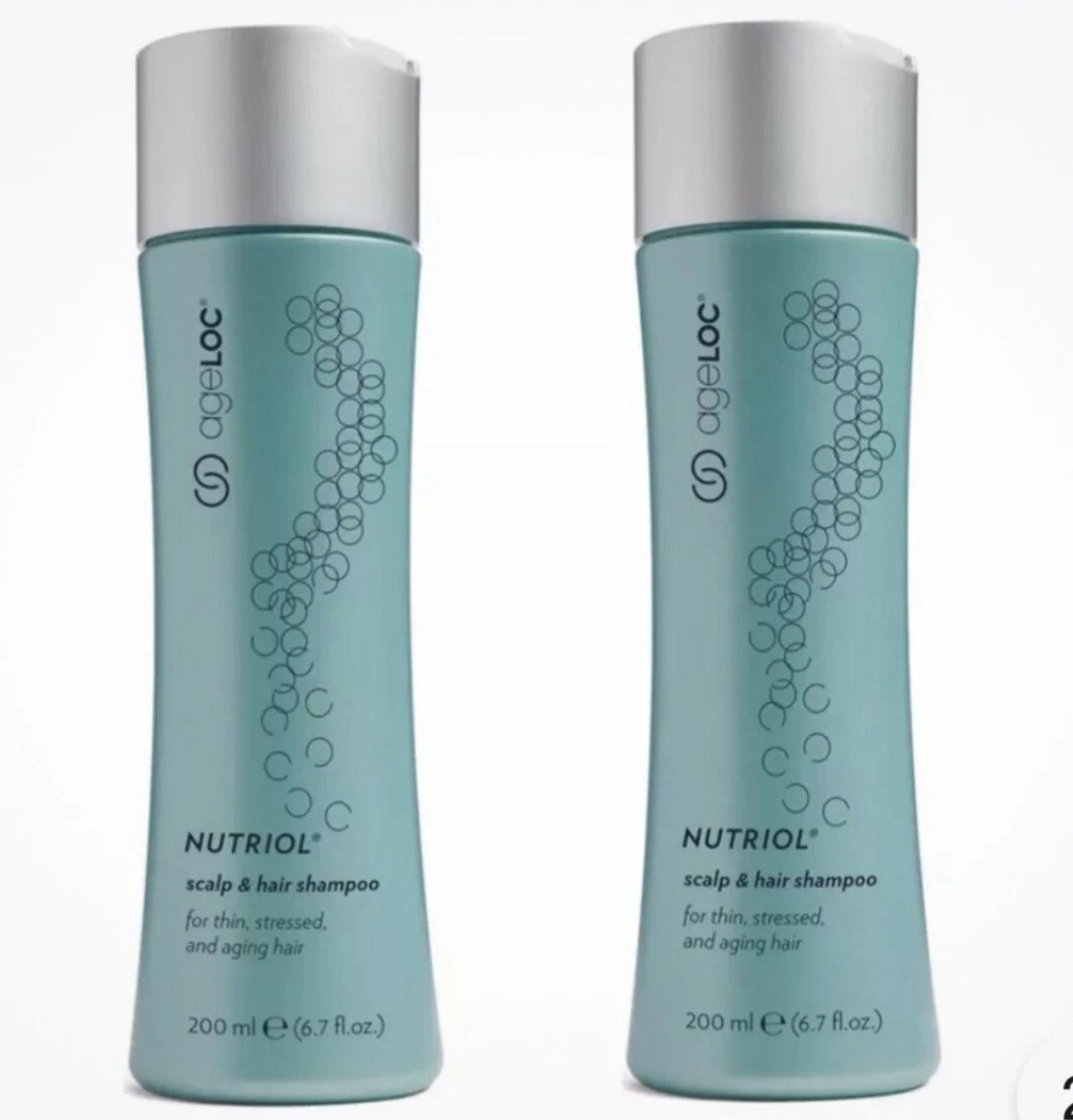 2 Pack Nu Skin Nuskin ageLOC Nutriol Scalp Hair Shampoo 6.7fl oz 200 ml X2 (New)
