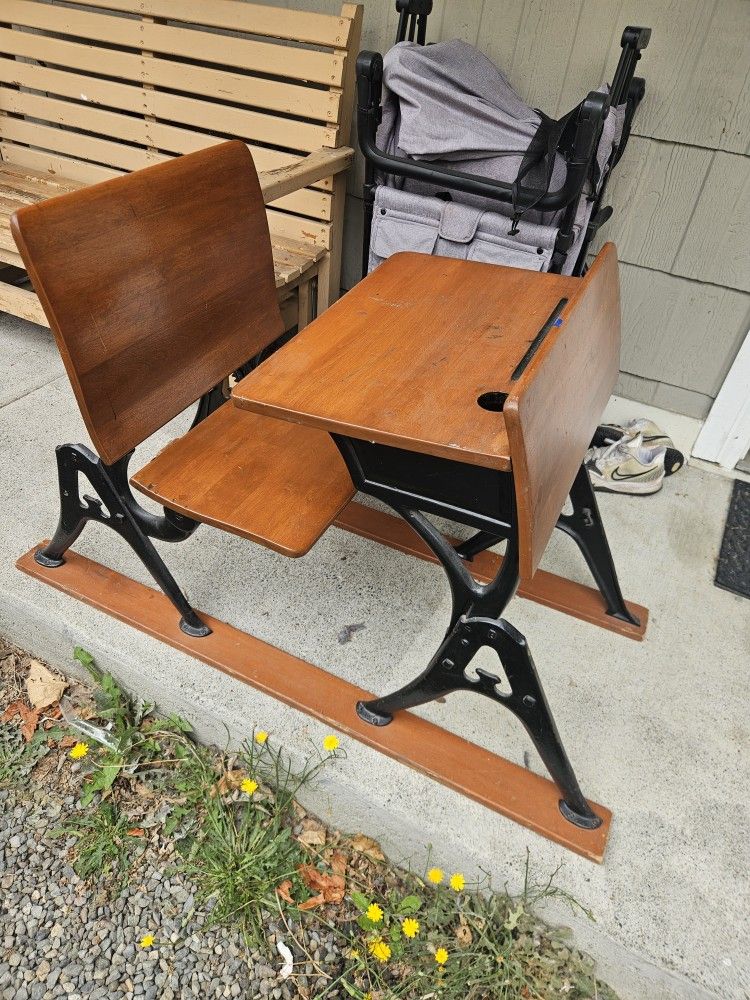 Vintage School Desk