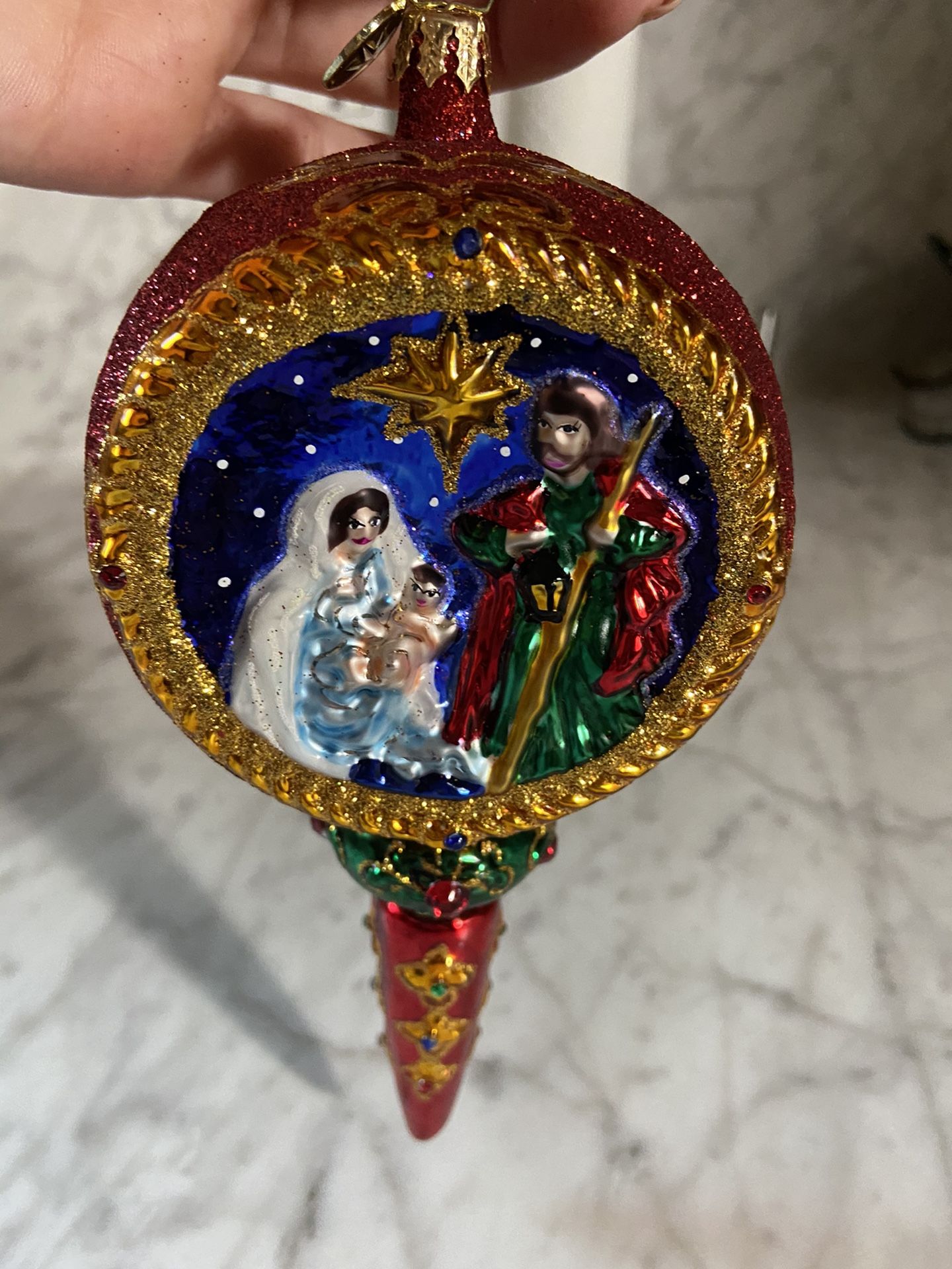 Christopher Radko Christmas Ornament O Holy Night Brand New
