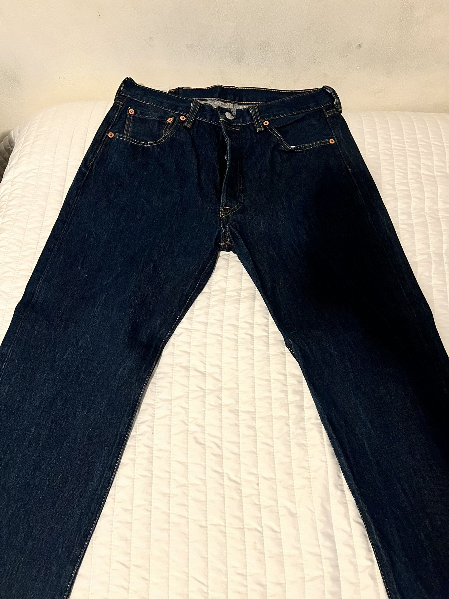 Navy Blue 501s levi’s 