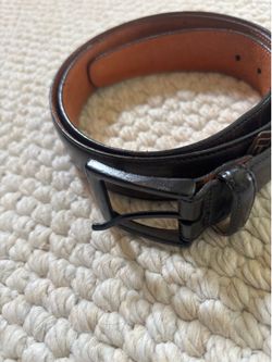 Men’s dress belt size 34 black leather