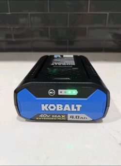 40‑volt lithium‑ion battery pack for Kobalt 40V Max tools 
4.0 amp‑hour (4.0Ah)