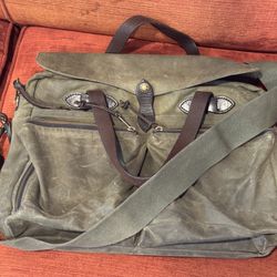 Filson Tin Cloth 24 Hour Briefcase Otter Green