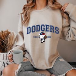 Hello Kitty dodgers Crewneck 