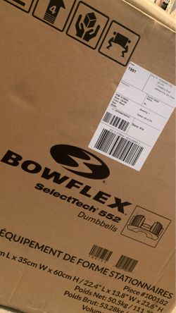 Bowflex adjustable dumbbells SelectTech 552
