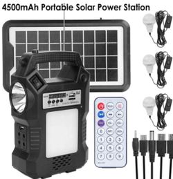 Portable Solar Station- ,including All Charger Accessories And 3 LED Lights